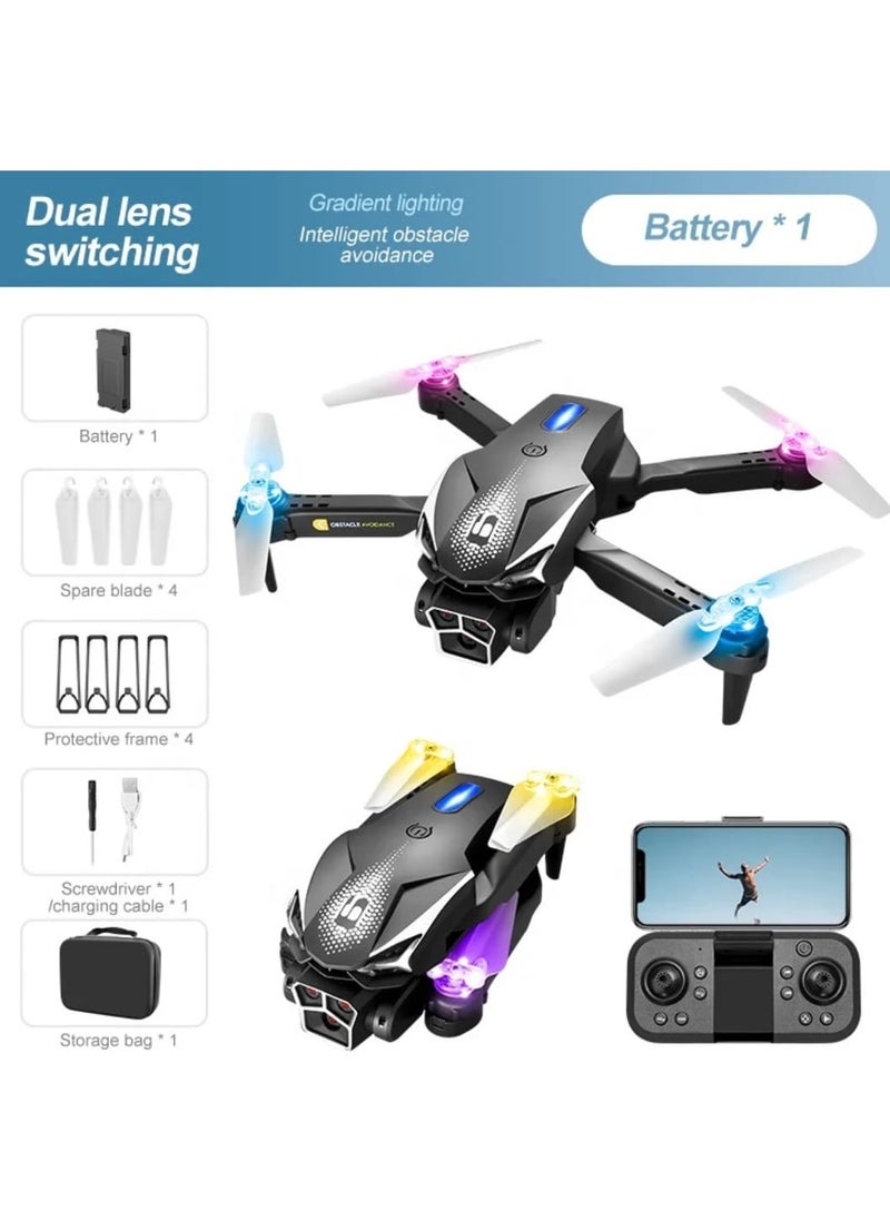 LU600 Light Drone Optical Flow Triple Camera Folding Drone Electric Remote Control Toy
