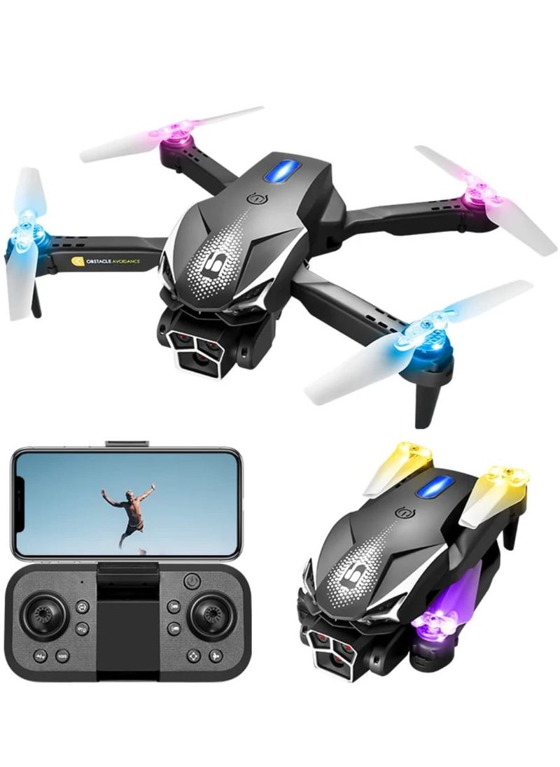 LU600 Light Drone Optical Flow Triple Camera Folding Drone Electric Remote Control Toy  - Image 1