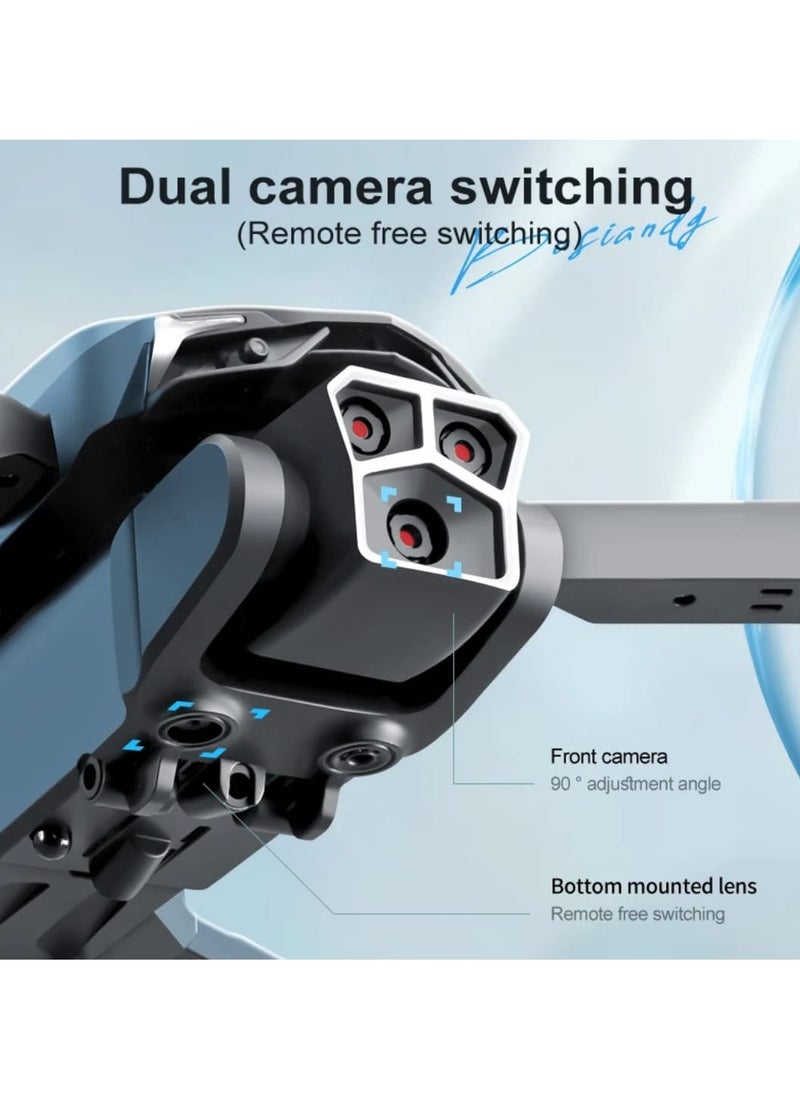 LU600 Light Drone Optical Flow Triple Camera Folding Drone Electric Remote Control Toy