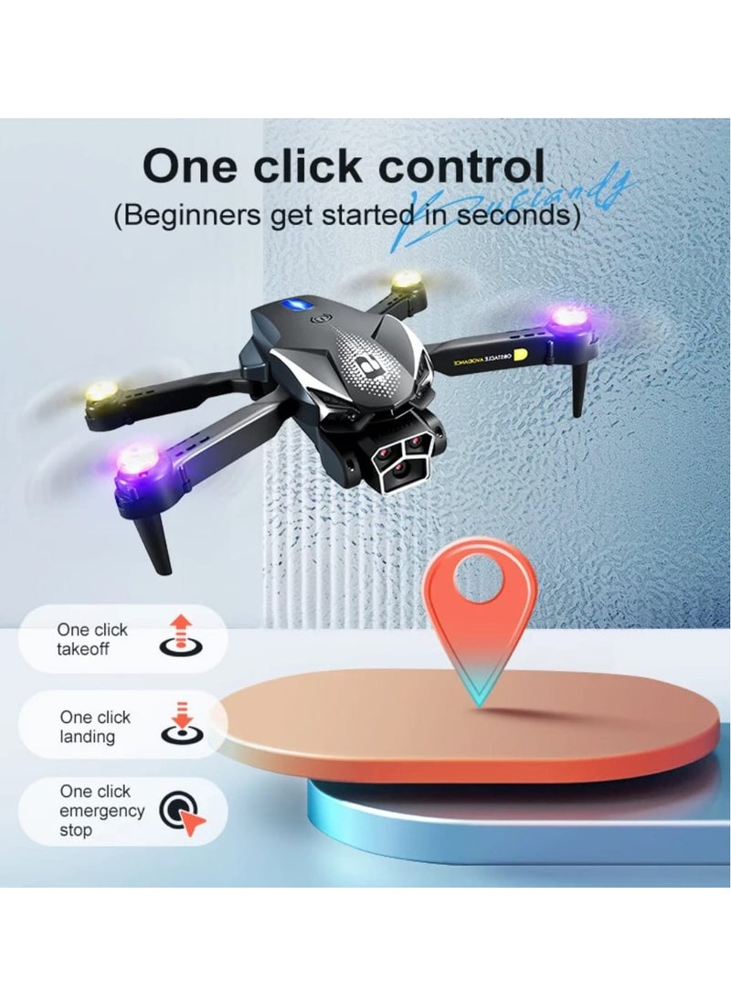 LU600 Light Drone Optical Flow Triple Camera Folding Drone Electric Remote Control Toy  - Image 5