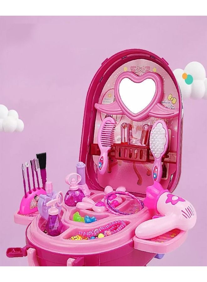 fashionhome مجموعة مكياج ديزني فروزن إلسا وآنا لصندوق مستحضرات التجميل للفتيات - Image 3