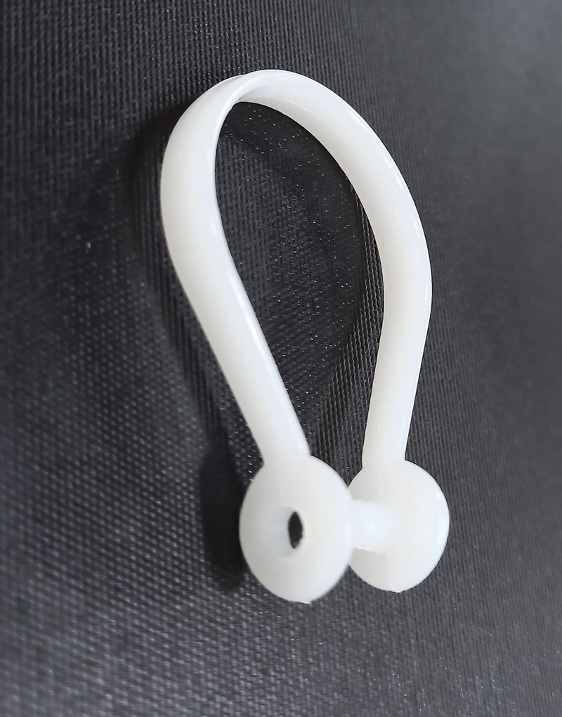 FAPBADRI Shower Curtain Rings Button Type 100 Pieces