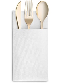 Generic Disposable knife and fork bag restaurant napkin  - Image 2