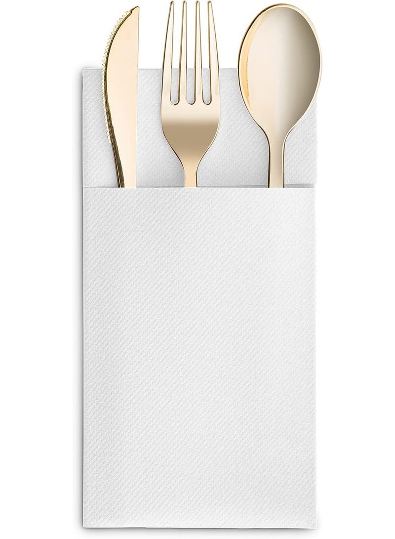 Disposable knife and fork bag restaurant napkin  - Image 2