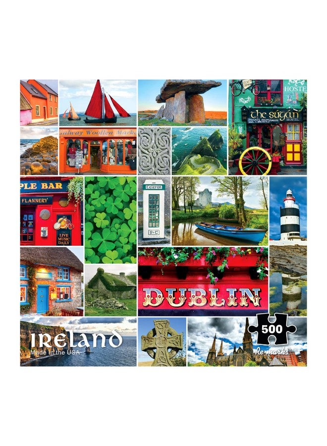 Re-marks Ireland, Country Puzzle, 500-Piece Jigsaw Puzzle for All Ages - Image 1