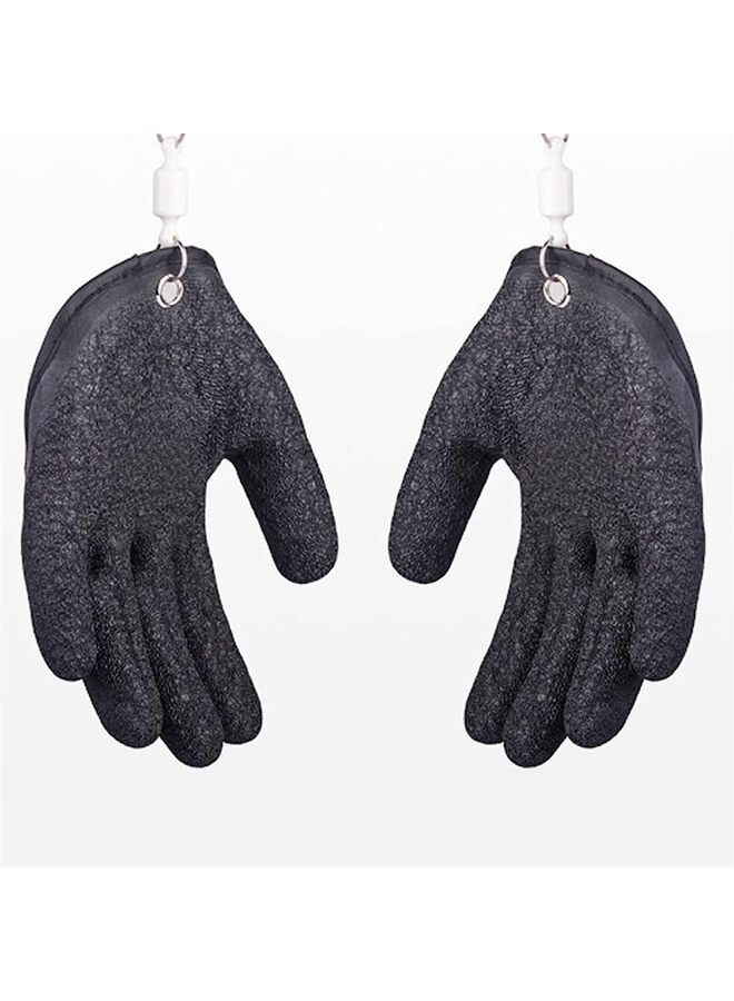 LAMAY Fisherman Professional Catch Fish Gloves, Fishing Glove, Fishing Puncture Proof Gloves, Non-Slip Fishing Gloves?Black? - Image 1