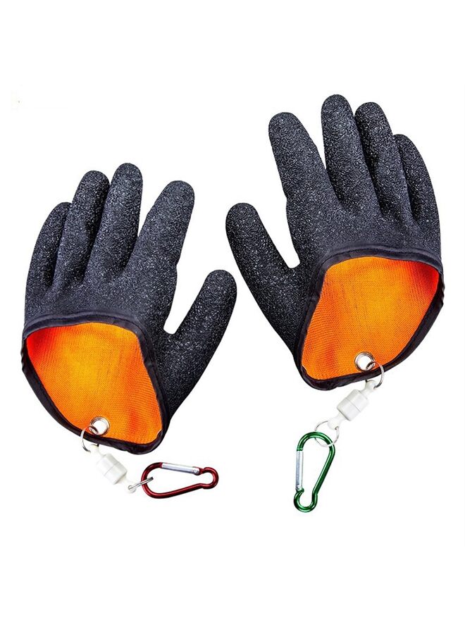 LAMAY Fisherman Professional Catch Fish Gloves, Fishing Glove, Fishing Puncture Proof Gloves, Non-Slip Fishing Gloves?Black? - Image 2