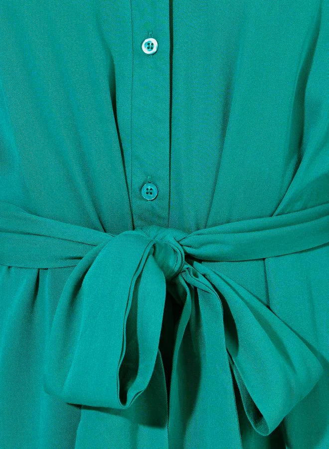 Styli Belted Shirtdress Dress