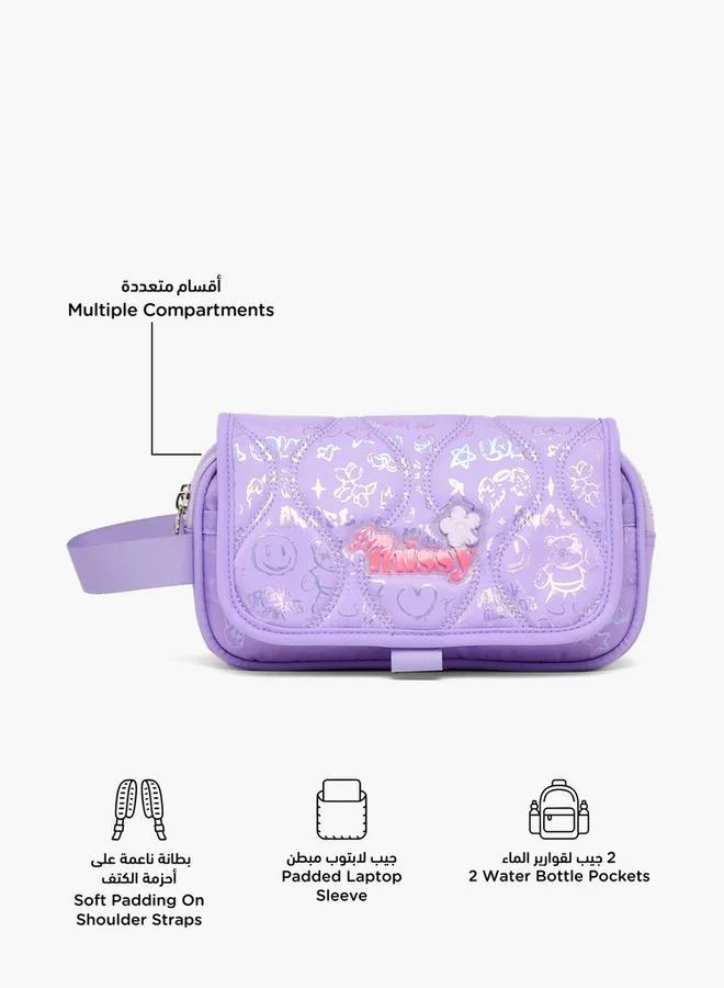ليتل ميسي Missy Quilted School Pencil Pouch With 2 Compartments