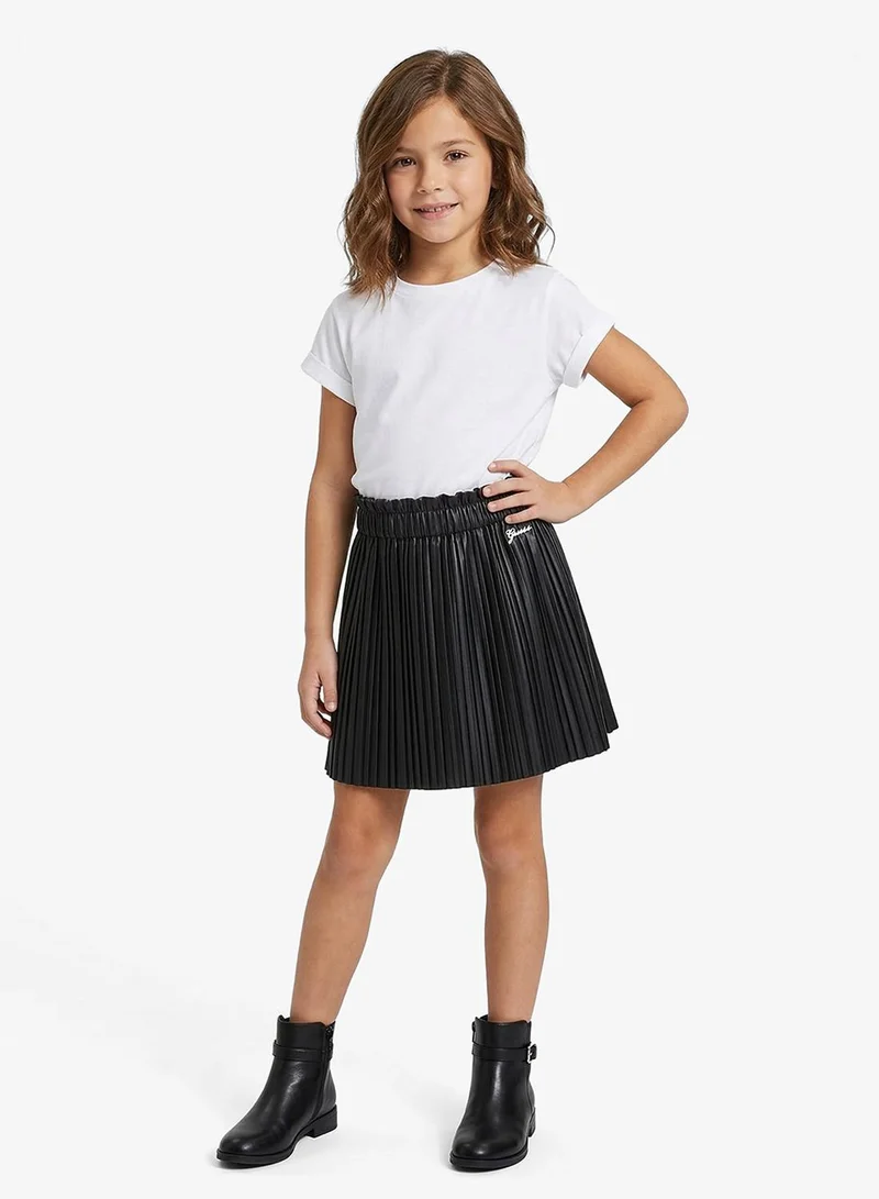 GUESS Kids Leather Midi Skirt