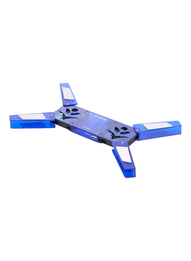NIBEMINENT Portable DR-2008F Laptop Cooling Pad Blue  - Image 1