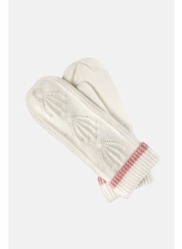 Tchibo Women Knitted Gloves,  White  - Image 2