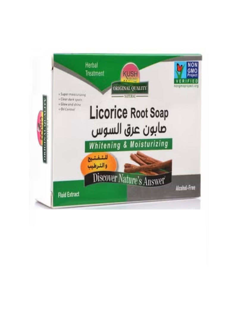 KUSH SECRET Licorice Root Soap Whitening And Moisturizing 100 grams