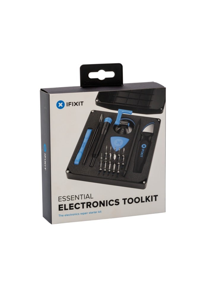 iFixit Essential Electronics Tool Kit Black and Blue - Image 1