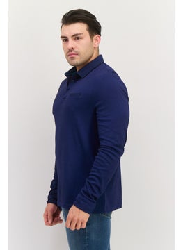 Men Regular Fit Heather Full Sleeves Polo Shirt, Navy - pzsku/Z5EE1337D34E2C3454EDFZ/45/_/1740495019/085b09d5-f767-4868-b0f4-c61cbe84b9b7