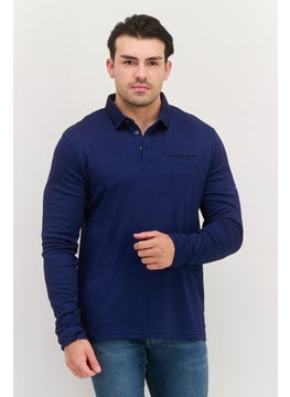 Men Regular Fit Heather Full Sleeves Polo Shirt, Navy - pzsku/Z5EE1337D34E2C3454EDFZ/45/_/1740495035/1fd18330-307c-492e-b5b9-26d3ba7832f2