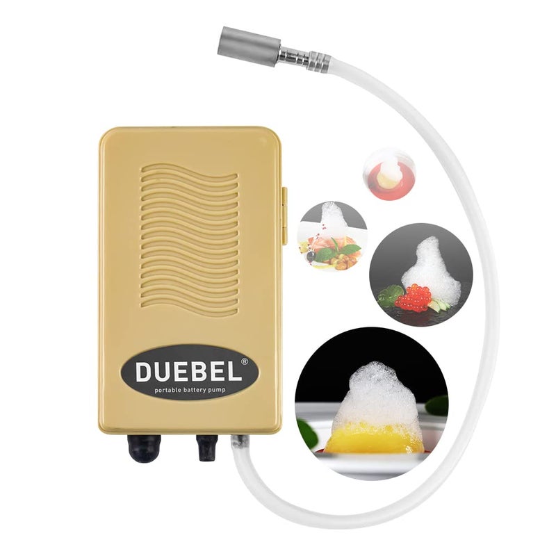 DUEBEL Molecular Gastronomy Foam Generator Portable Foam Generating Kit Powered by Dry Battery Creative Chef Cooking Tool