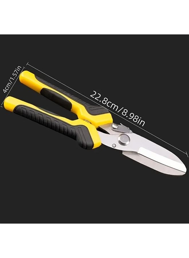 مقص دائري من الفولاذ المقاوم للصدأ - قاطع معدني محترف للمعادن - مقص صناعي - Image 1