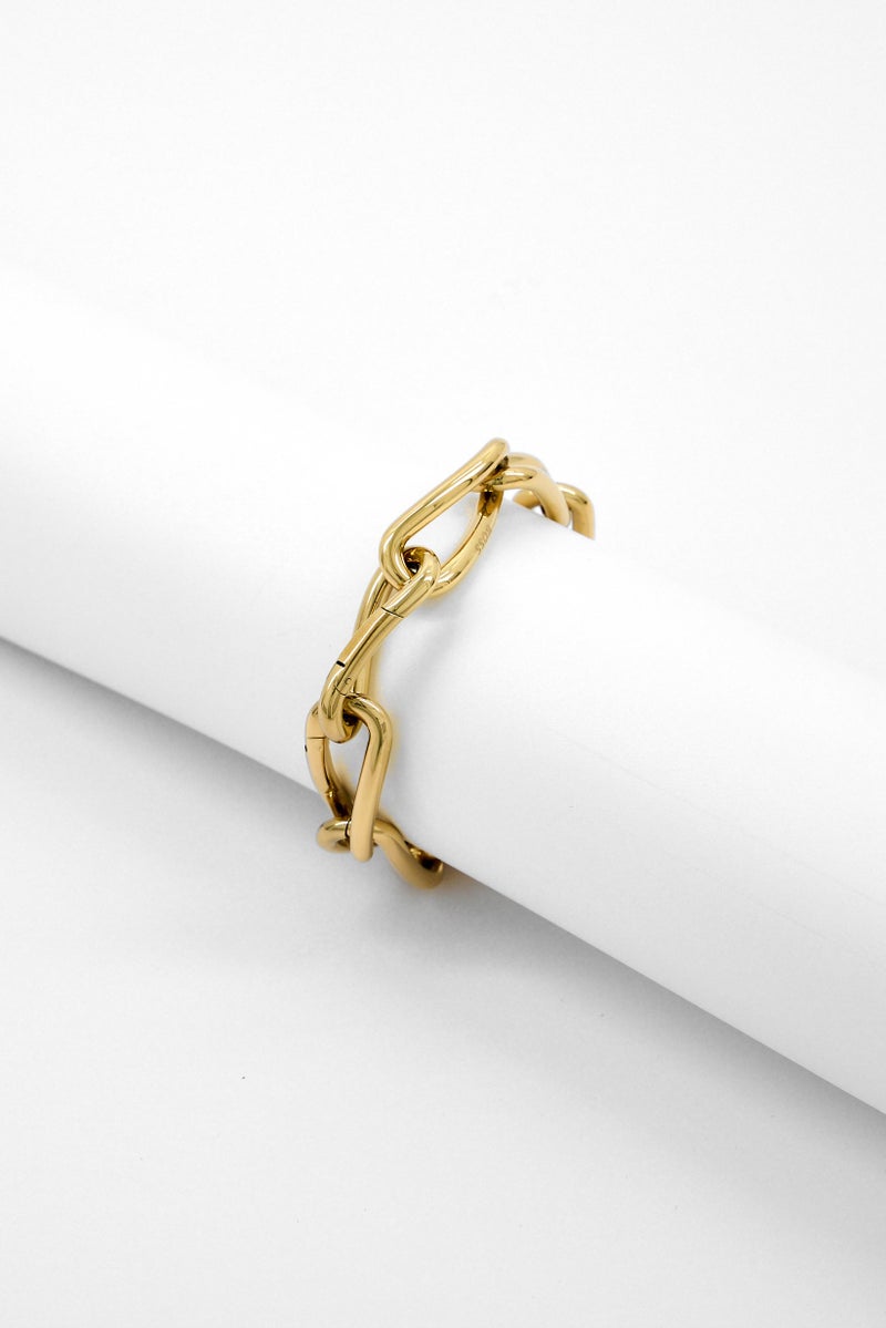 BOSS Women Twisted Tubular Chain Bracelet, Gold  - Image 4