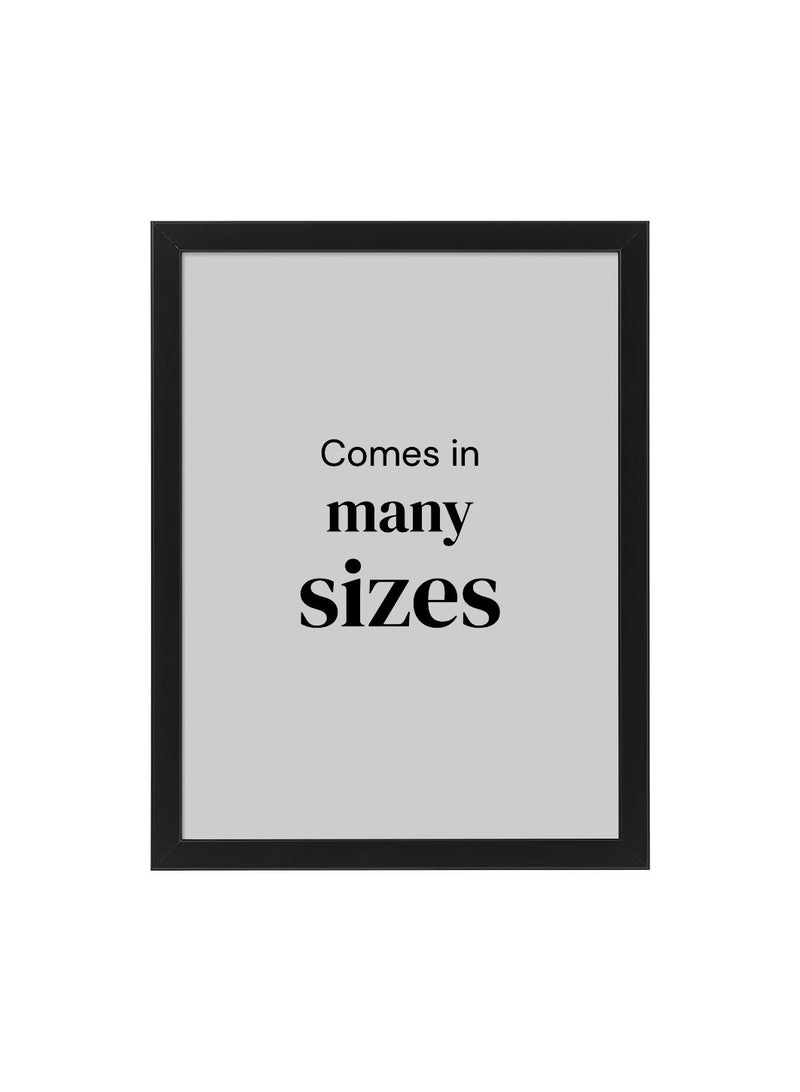 FISKBO Wall Picture Frame, Wall Hanging Photo Frame, Mounted Frame for Home, Office (Plastic & Fibreboard) Black 21 x 30 cm - Image 1