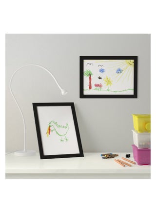 إطار صور أسود 21×30 سم (8×10 بوصة) - إطار حائط خفيف الوزن بواجهة بلاستيكية مقاومة للكسر، عرض أفقي وعمودي، إطار صور عصري بسيط للمنزل والمكتب وغرفة الأطفال - view 2