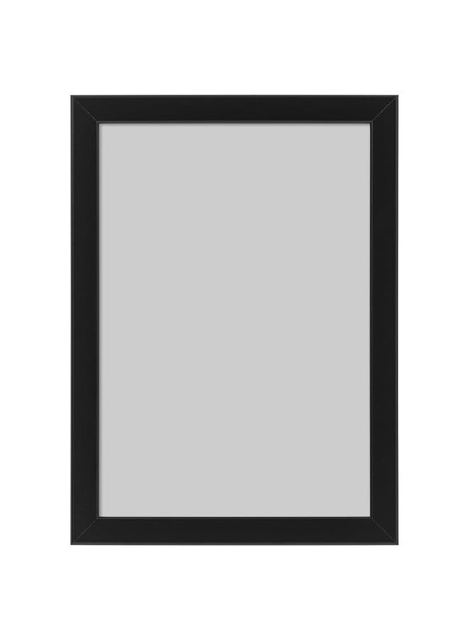 FISKBO Black Photo Frame 21x30 cm (8x10 Inch) – Lightweight Wall Frame with Shatterproof Plastic Front, Horizontal & Vertical Display, Modern Minimal Picture Frame for Home, Office & Kids Room Decor - Image 1