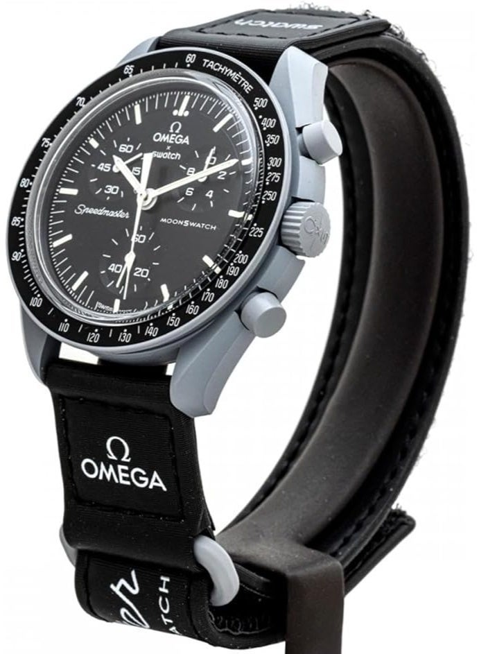 Swatch مون سواتش بيولوجيك ميسيون تو ذا مون SO33M100 - 42 مم - رمادي - Image 3