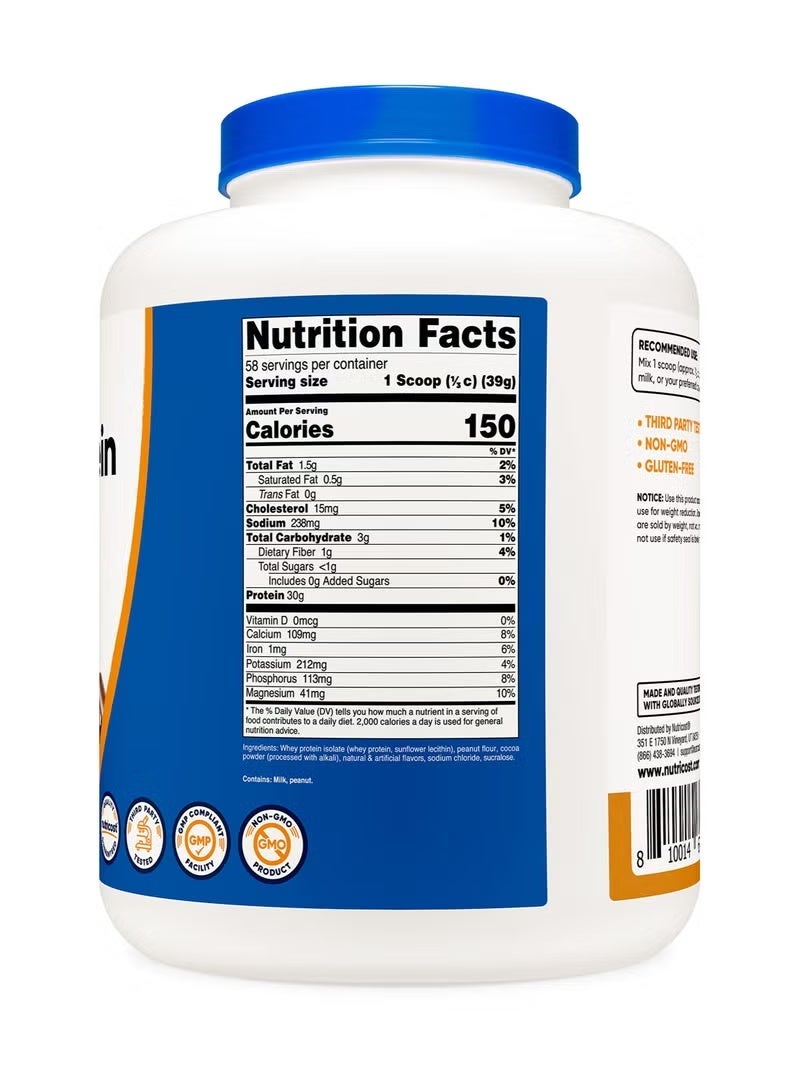 Nutricost, Whey Protein Isolate, Chocolate PB, 5 lb (2,268 g) - Image 3