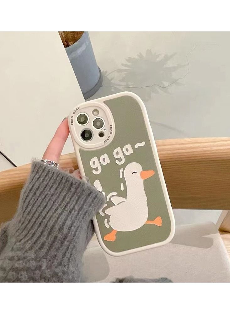 Loquat Back Cover Printed Leather Protective Mobile Phone Case for iPhone