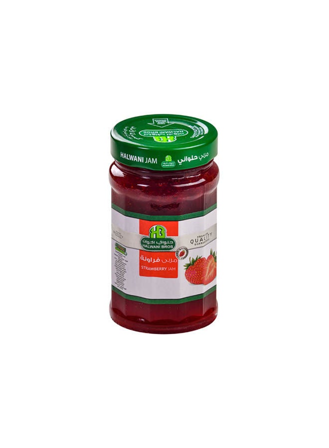 Halwani Bros Fruit Preserve Strawberry Jam Glass Jar 340 grams
