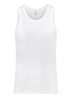 Lux Premium Vest – [Pack of 3] White, Pure Cotton Vest with 3X1 Rib, Comfortable Fit, Sleeveless Men’s Undershirt with 3X1 Rib  - Image 1