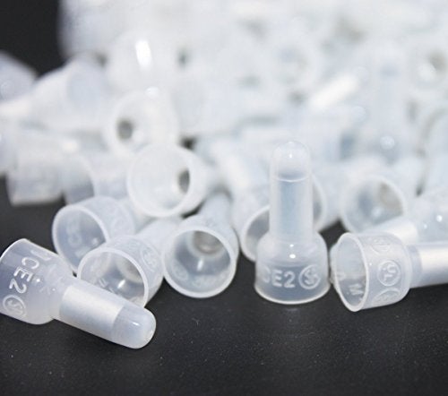 Rextin 1000pcs CE2 Closed End Wire Crimp Connectors Protective Wire Crimp Cap Wire Connectors Terminals - Image 1