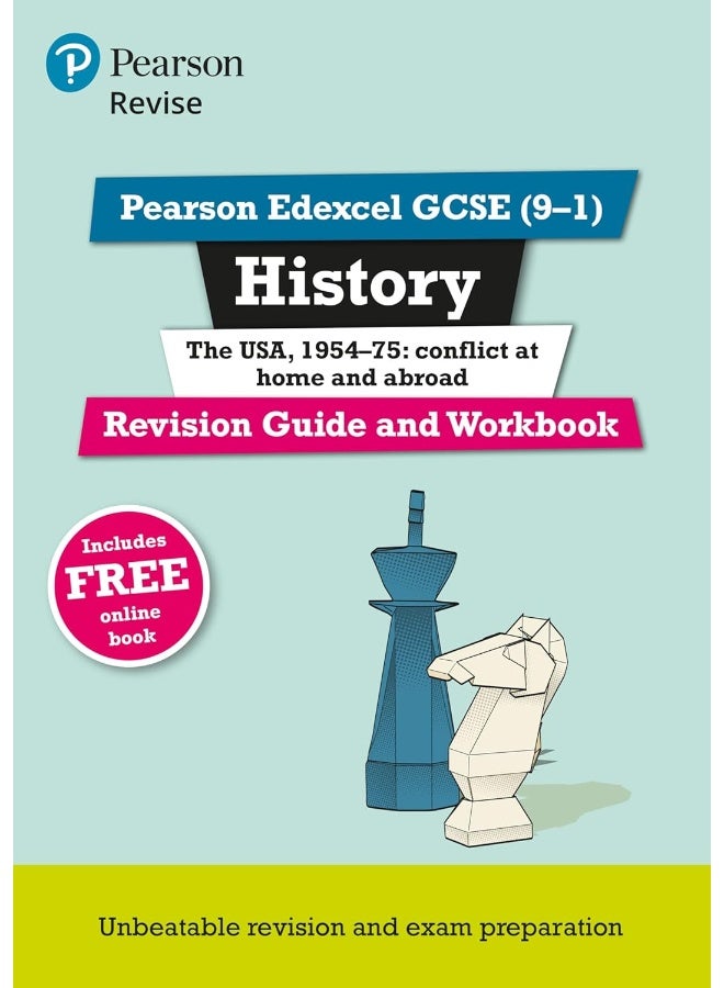Pearson REVISE Edexcel GCSE History the USA, 1954-75 conflict at home and abroad Revision Guide and Workbook incl. online revision - for 2026, 2027 exams (Pearson Revise) - Image 1