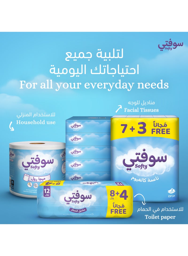 سوفتي ورق التواليت عبوة من 12 قطع - Image 5