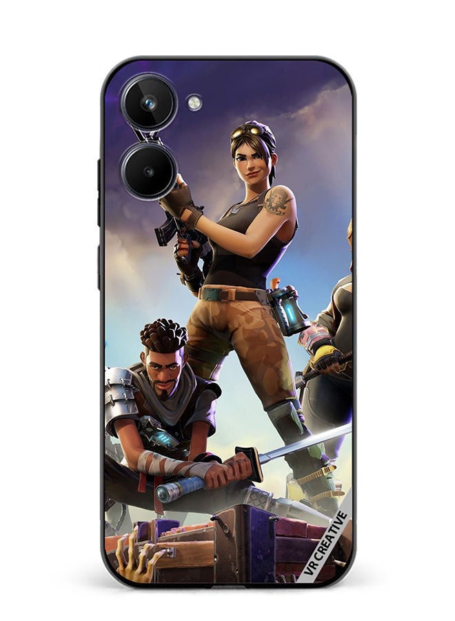 VR CREATIVE Protective Case Cover For Realme 10 Fortnite Design Multicolour - Image 1