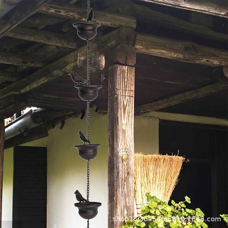Liangting Drainage Chain 8 Birds Hanging Rainwater Chain - High Grade Material Durable Home Decoration For Daily Use - Image 5