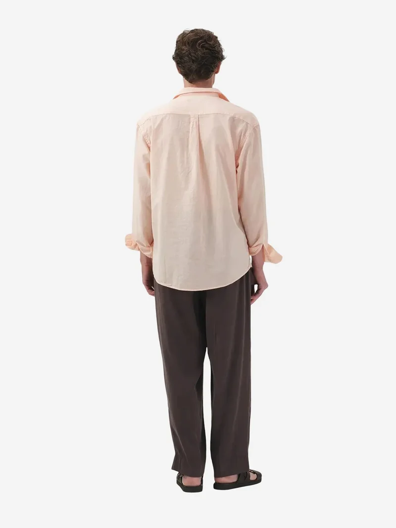 Giesto Carnation Pink GIESTO Men's Solid Poplin Long Sleeve Button-Up Shirt for Men | Best Price UAE