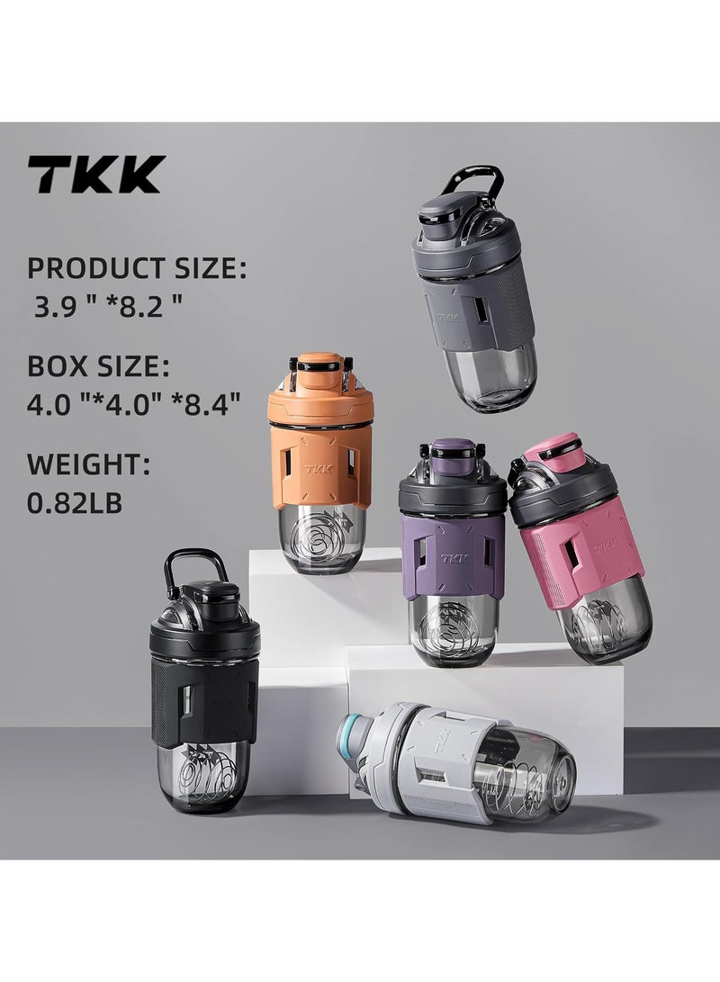 Blender Shaker Bottle 24 Ounce With Blending Ball Plastic Protein Shaker Bottle for Pre & Post workout Protein Drink Shaker Cup USA Tritan BPA Free