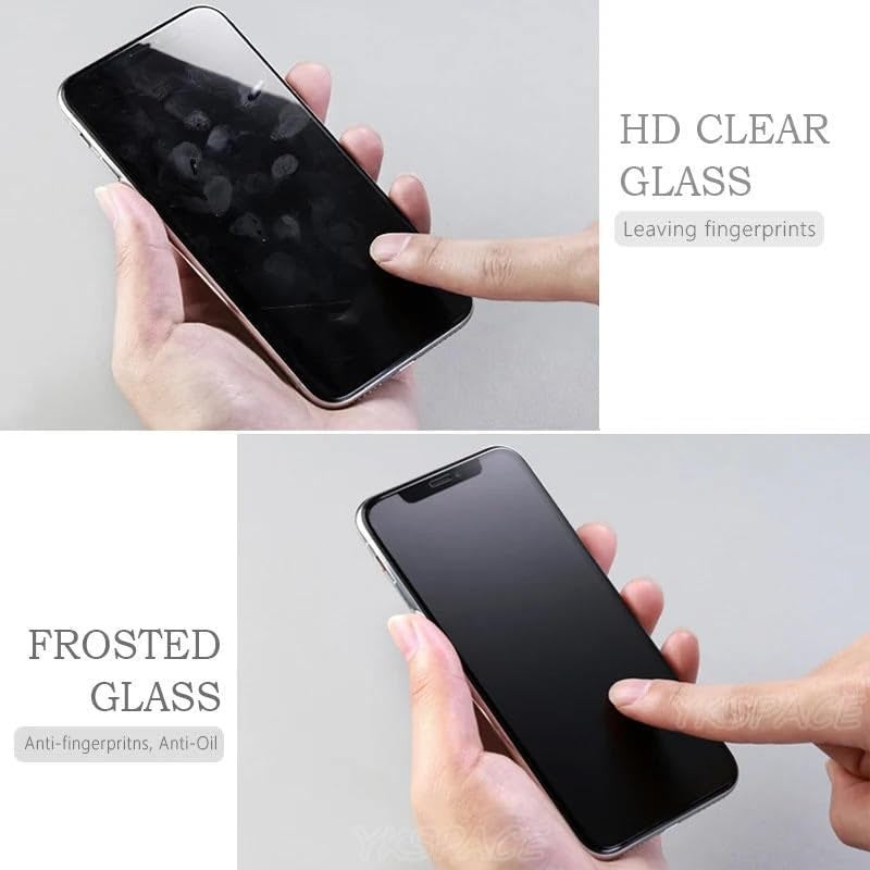 WonRia Matte Screen Guard Protector for iPhone 16 Pro 5G Matte Tempered Glass Edge to Edge [Dynamic island Cut] [Shinning Border] - installation kit - Image 4