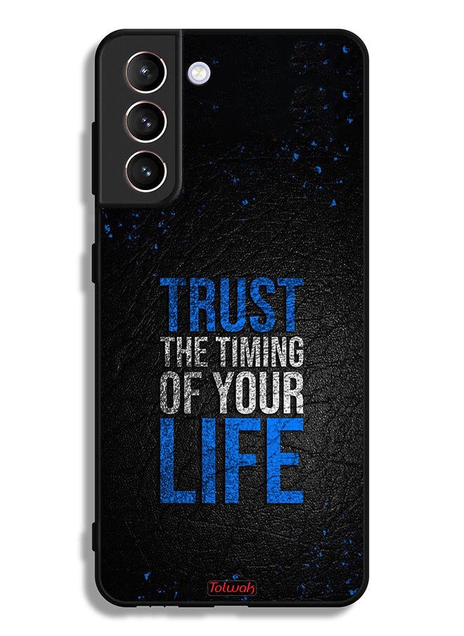 Tolwak Samsung Galaxy S21 Plus 5G Protective Case Cover Trust The Timing Of Your Life  - Image 3