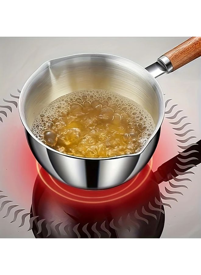 Small Stainless Steel Oil Pot With Spout For Melted Butter Chocolate And Cheese - Image 4