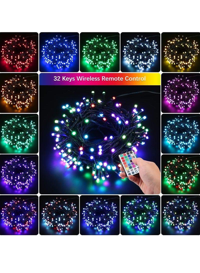Generic RGB LED Strip Lights 66ft 200 Color Changing Lights with Remote Dimmable for Indoor Outdoor Waterproof Wedding Party Decorations - Image 2