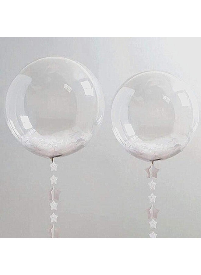 UZER Bobo Balloons 50 Packs, 20 Inch Helium Style Transparent Bubble Clear Balloons for LED Light Up Decoration, Gifts for Christmas,Wedding,Birthday Party Decorations (LED String Not Included) - Image 5