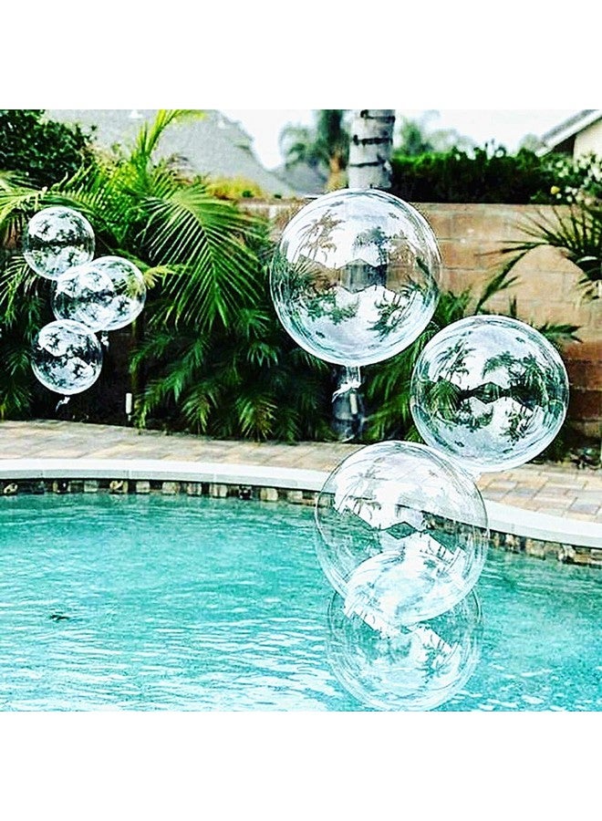 UZER Bobo Balloons 50 Packs, 20 Inch Helium Style Transparent Bubble Clear Balloons for LED Light Up Decoration, Gifts for Christmas,Wedding,Birthday Party Decorations (LED String Not Included) - Image 4