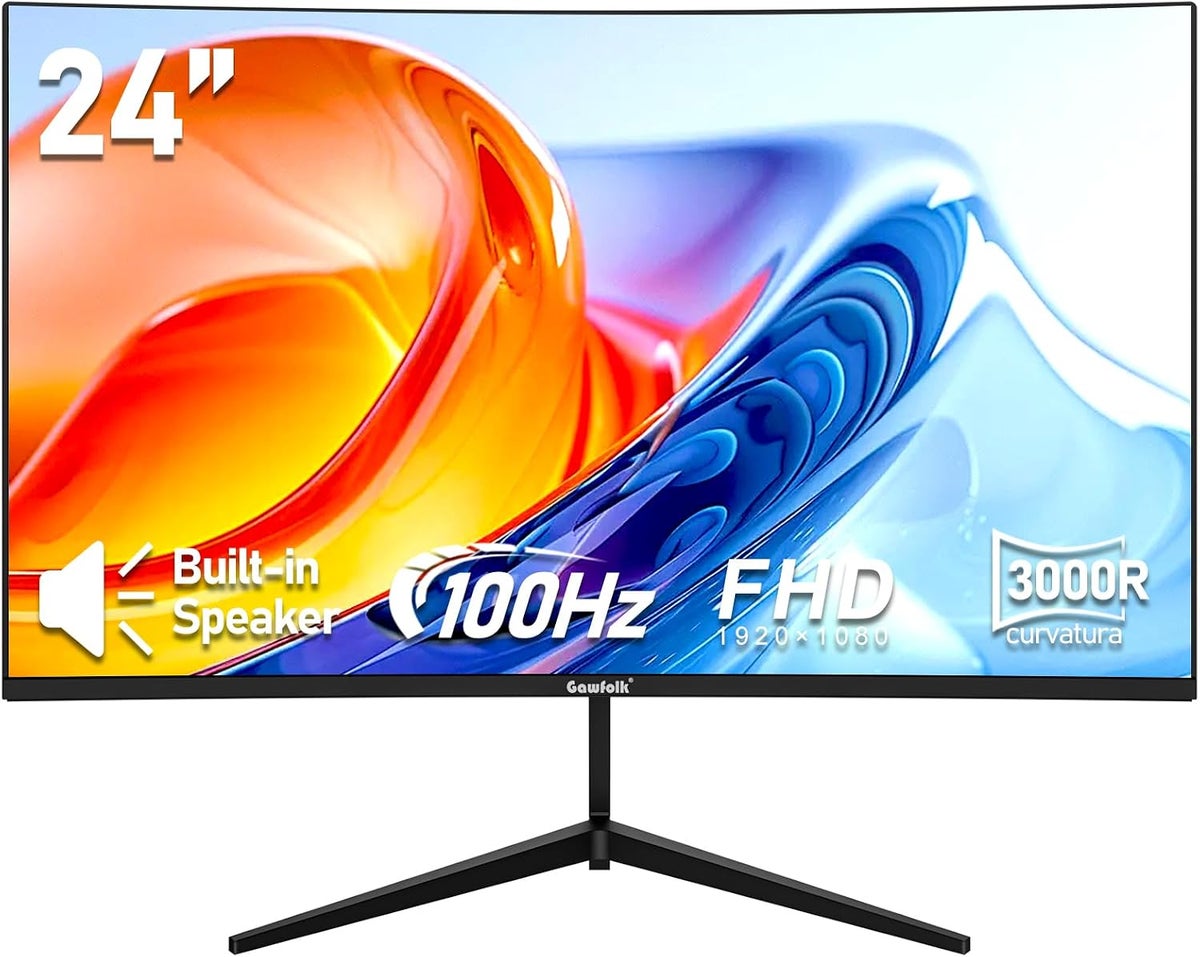 Generic Generic Inch Monitor Fhd Curved 2800r Computer Display Screen Srgb Suitable For Home Office And Surveillance Speaker 24 inch Z5EE1FEE3C8642DAA3DA8Z