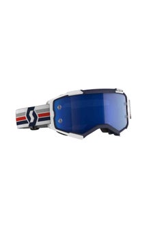 Scott Scott Fury Chrome Motocross Goggles blue/black silver chrome works  - Image 1