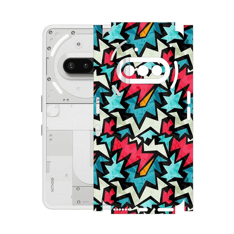 90STETHIX Mobile Skin Sticker Wrap | Compatible for Nothing Phone 3A | Scratchproof Matte Finish | Full Coverage for All Sides & Camera Protection (Design-1) (106) - Image 1