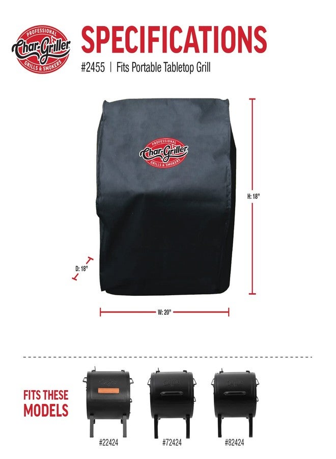 Char-Griller 2455 Side Fire Box Grill Cover - Image 4