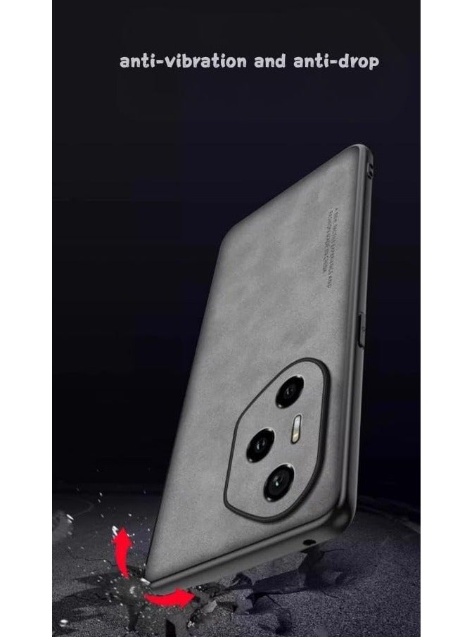 عام غطاء هاتف هونر 400 برو: مقاوم للصدمات والرمل بمواصفات عسكرية - غطاء جلدي نابا رفيع مع درع عدسة وغطاء مقاوم لبصمات الأصابع - Image 4