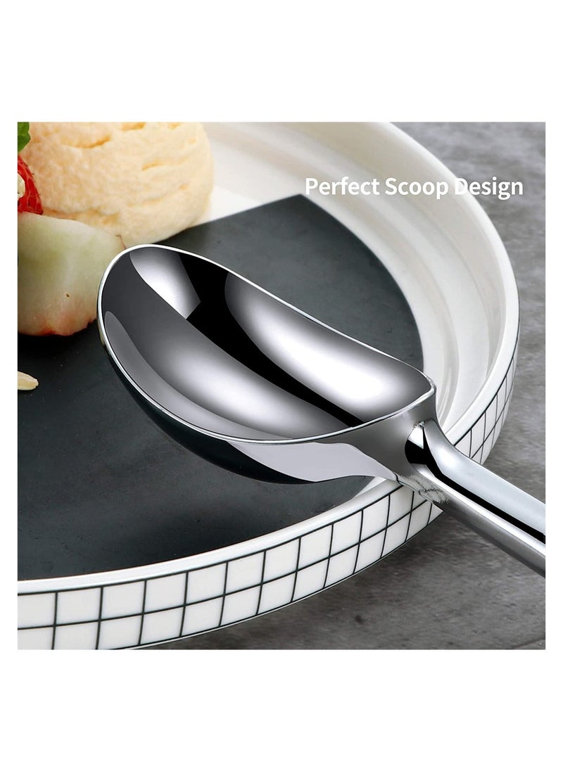 SYOSI Ice Cream Scoop, Zinc Alloy Ice Cream Scooper, Ergonomic, Non-Stick, Anti-Freeze Kitchen Food Scoop Dishwasher Safe Ice Cream Spade for Ice Cream, Fruit, Mashed Potato, 16.5 Cm  - Image 4
